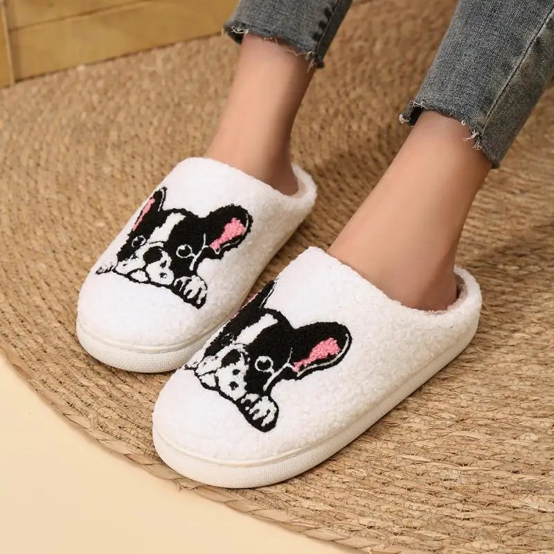 Chaussons Animaux <br> Bouledogue
