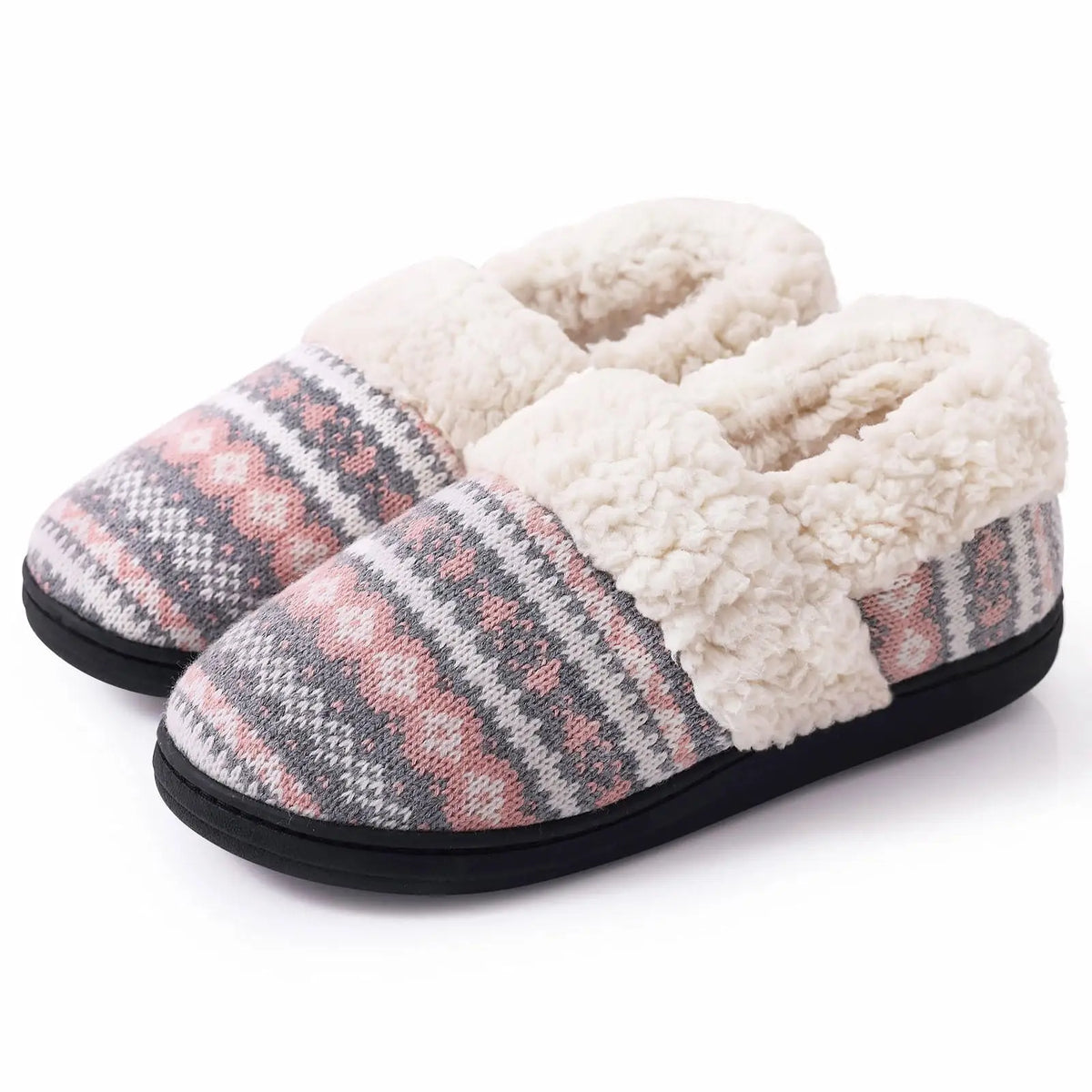 Chaussons Femme <br> Montante Rose
