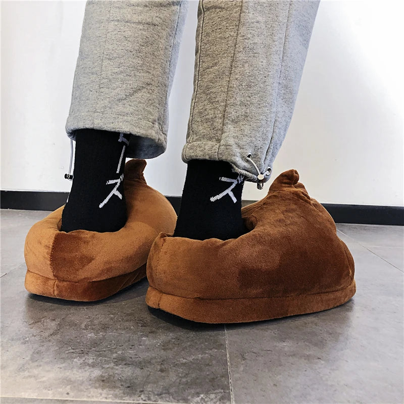 Chaussons rigolo <br> Emoji caca
