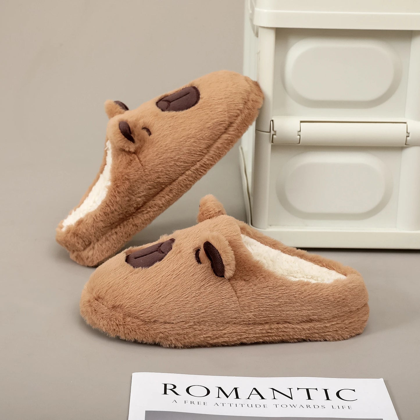 Chaussons Capybara – Pantoufles Hiver Douces