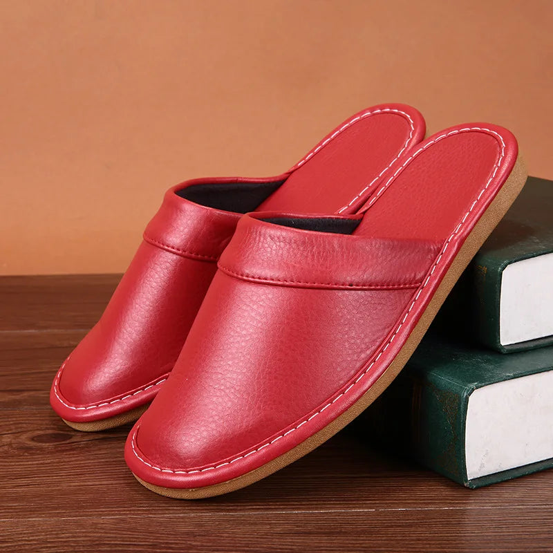 Chaussons <br> Cuir confortables