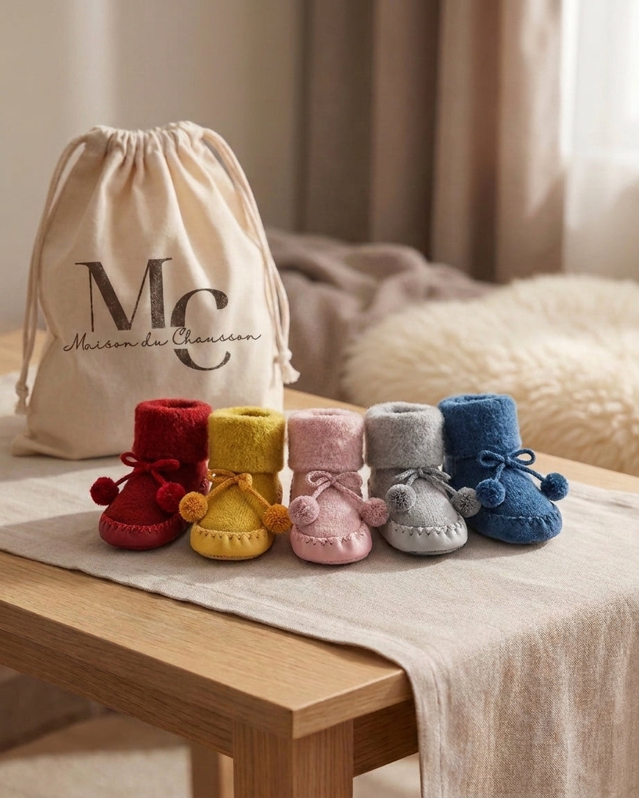 Chaussons Chaussettes Enfant <br> semelle rigide