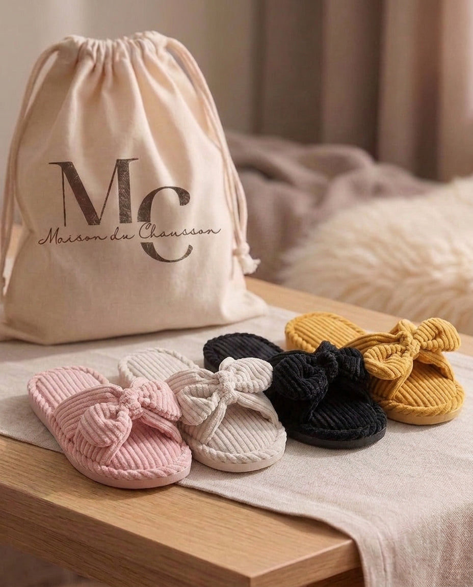 Chaussons pour Femme <br> Sandale en Velours