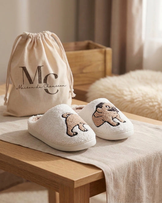 Chaussons Animaux <br> Carlin