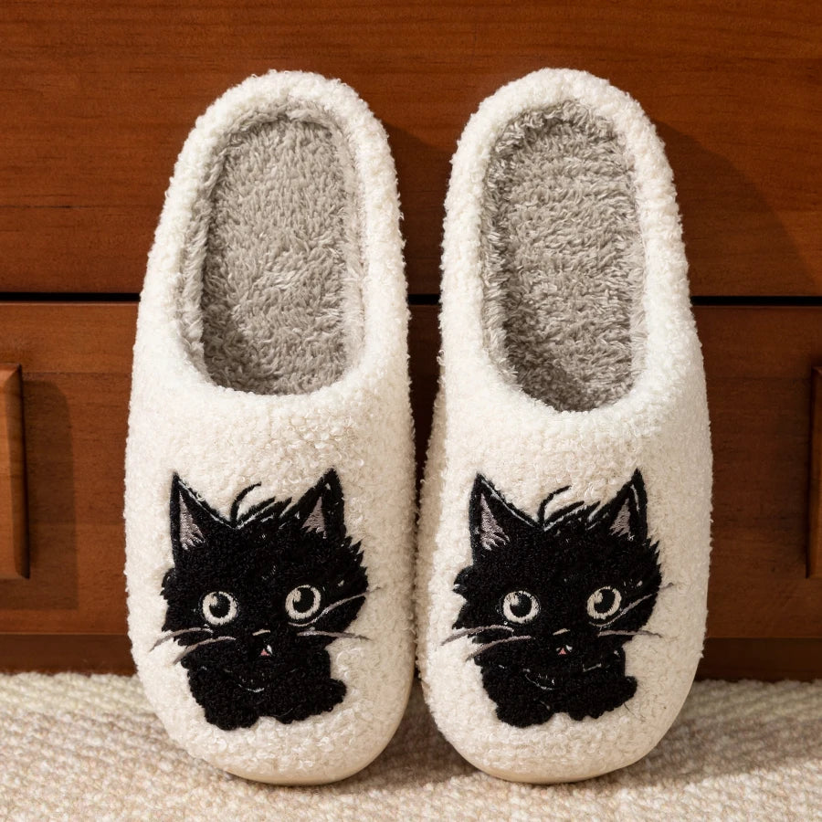 Chaussons Animaux <br> Chat Noir