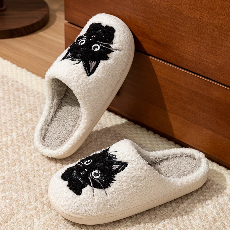 Chaussons Animaux <br> Chat Noir