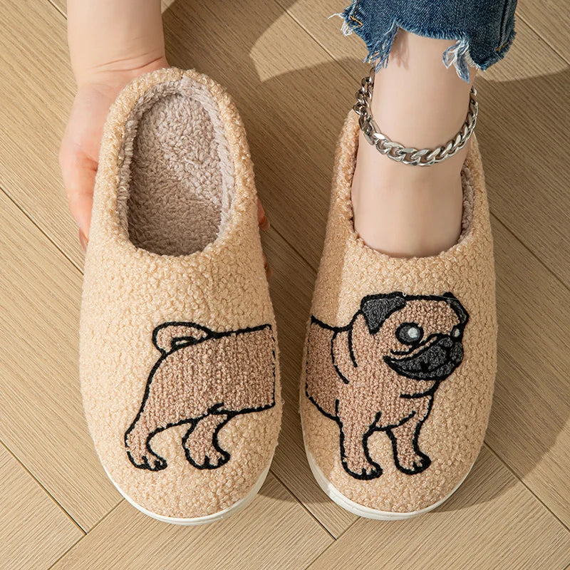 Chaussons Animaux <br>  Chien Carlin