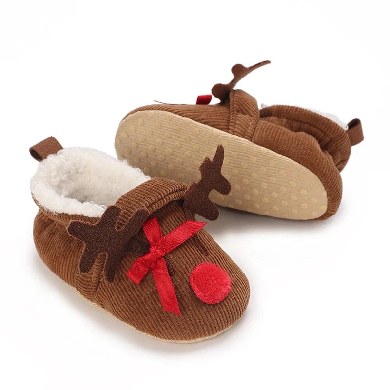 Chaussons Bébé | Noel F31 B Marron / 13-18 Mois