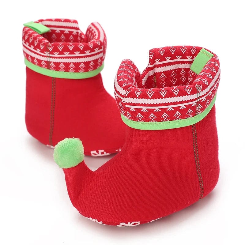 Chaussons Bébé | Noel B138 Rouge / 7-12 Mois