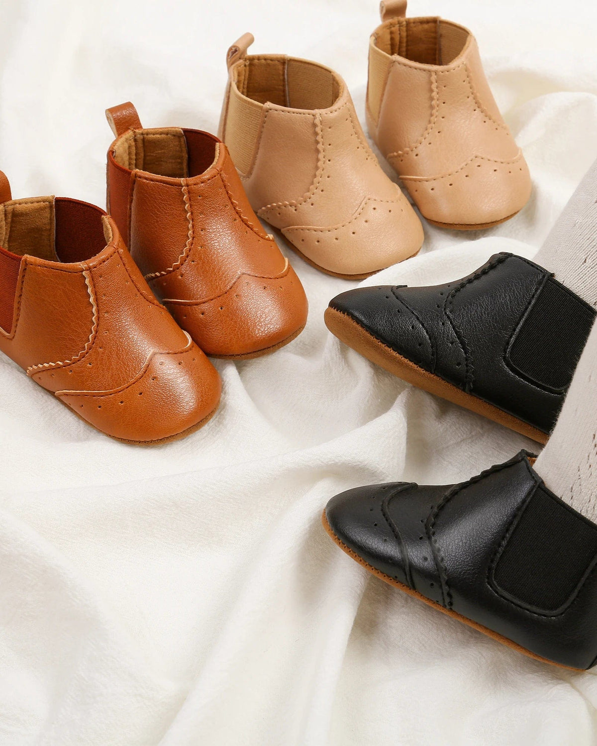 Chaussons Bebe <br> Cuir