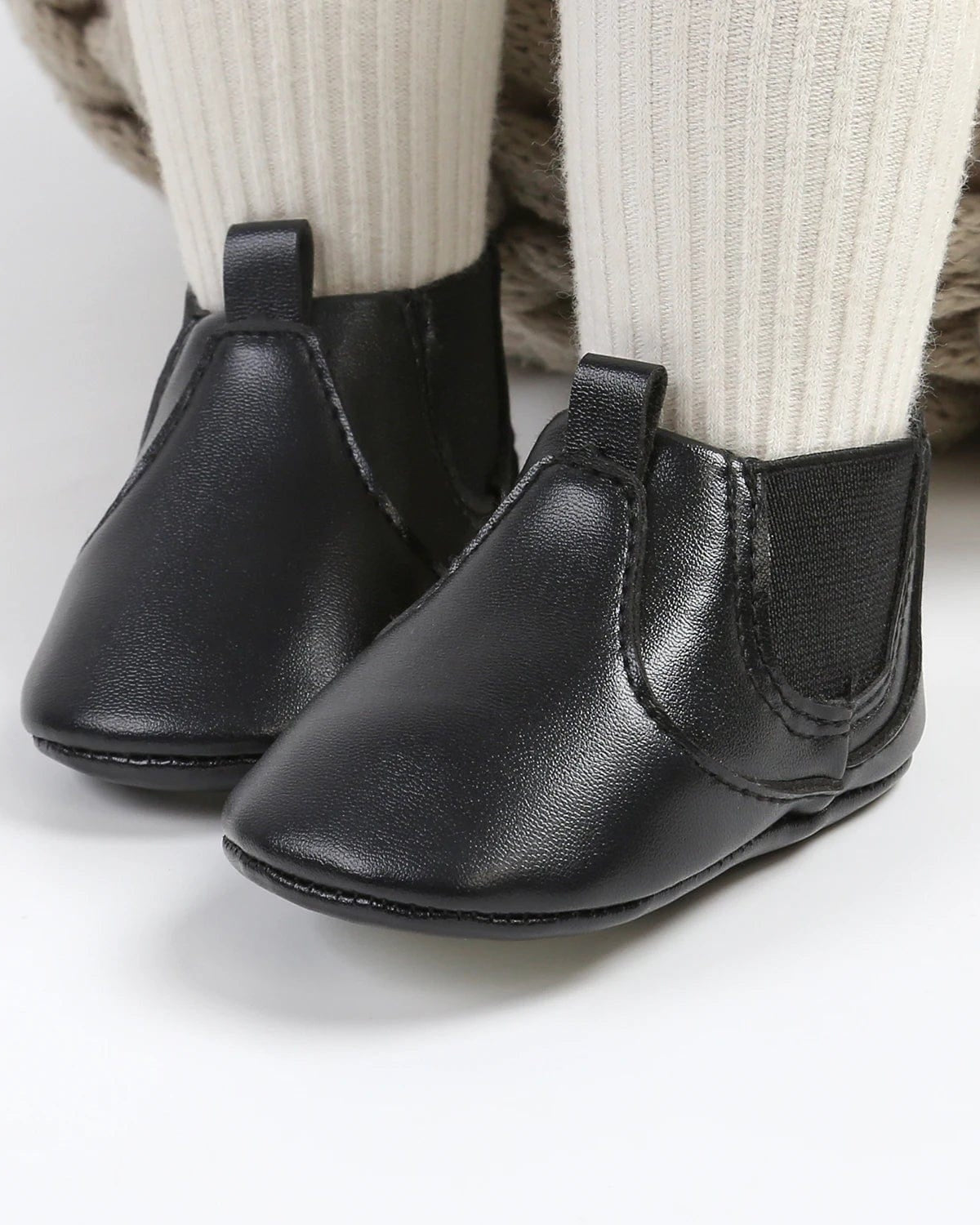 Chaussons Bebe <br> Cuir