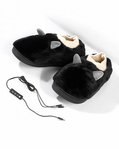 Chaussons Chauffant | Oreille Noir 41/42