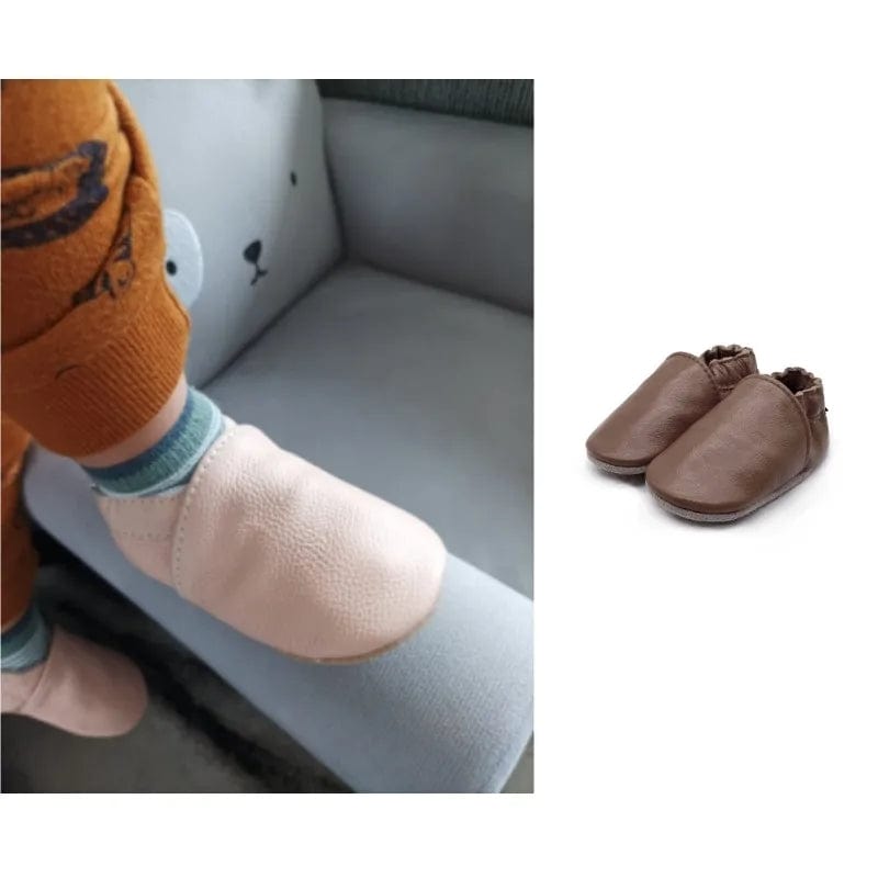 Chaussons Enfant <br> Cuir souple