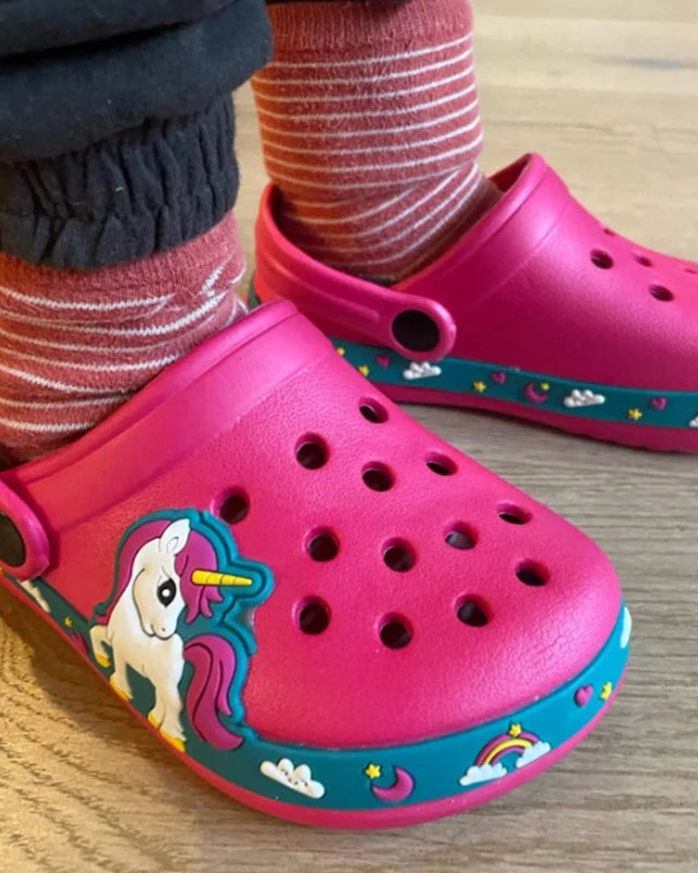 Chaussons Enfant <br> Licorne Dino Style Croc