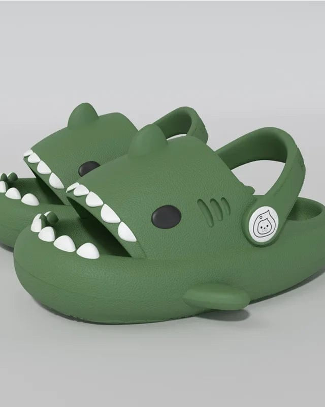Chaussons Enfant | Sandale Requin Vert / 20cm