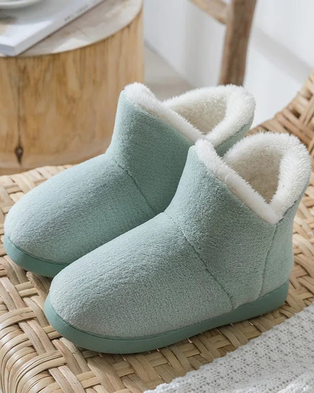 Chausson Femme | Bottes fourées Vert / 34-35