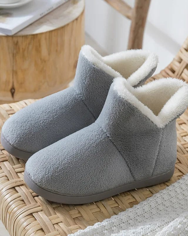 Chausson Femme | Bottes fourées Gris / 34-35