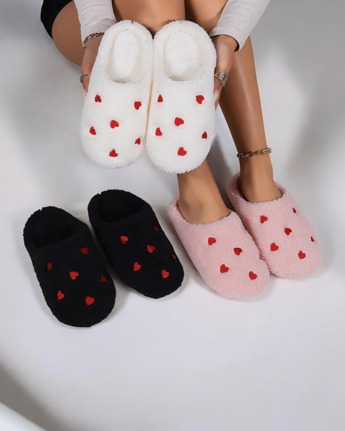 Chaussons Femme <br> Coeur