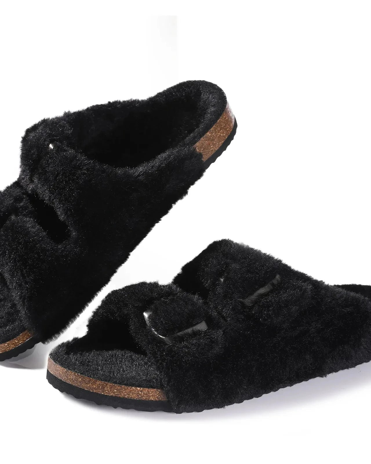 Chaussons Femme <br> Fourrure double bride