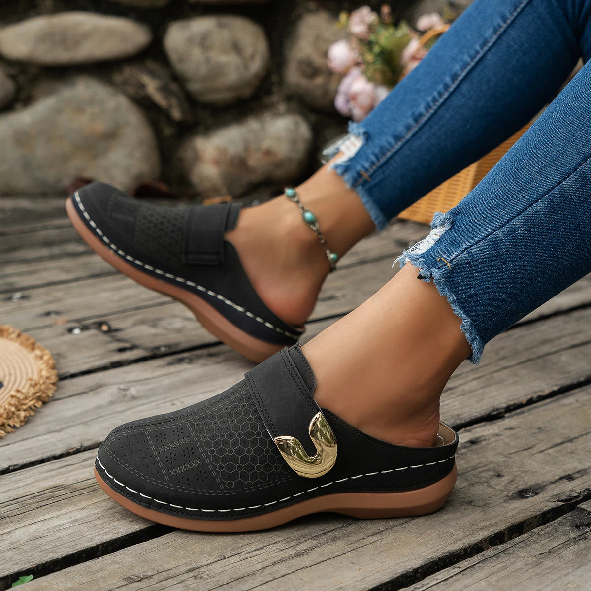 Chaussons Femme <br> Mules Confort