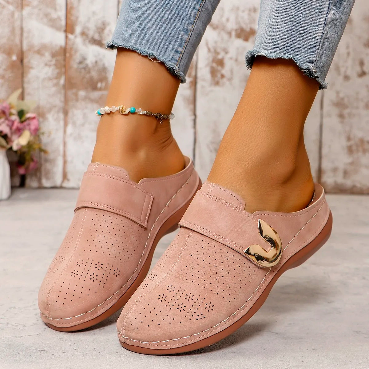 Chaussons Femme <br> Mules Confort