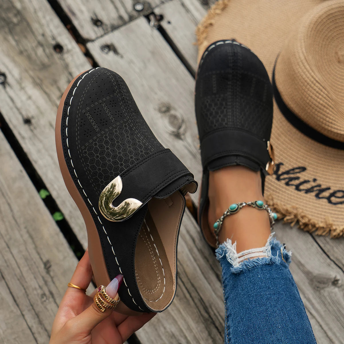 Chaussons Femme <br> Mules Confort