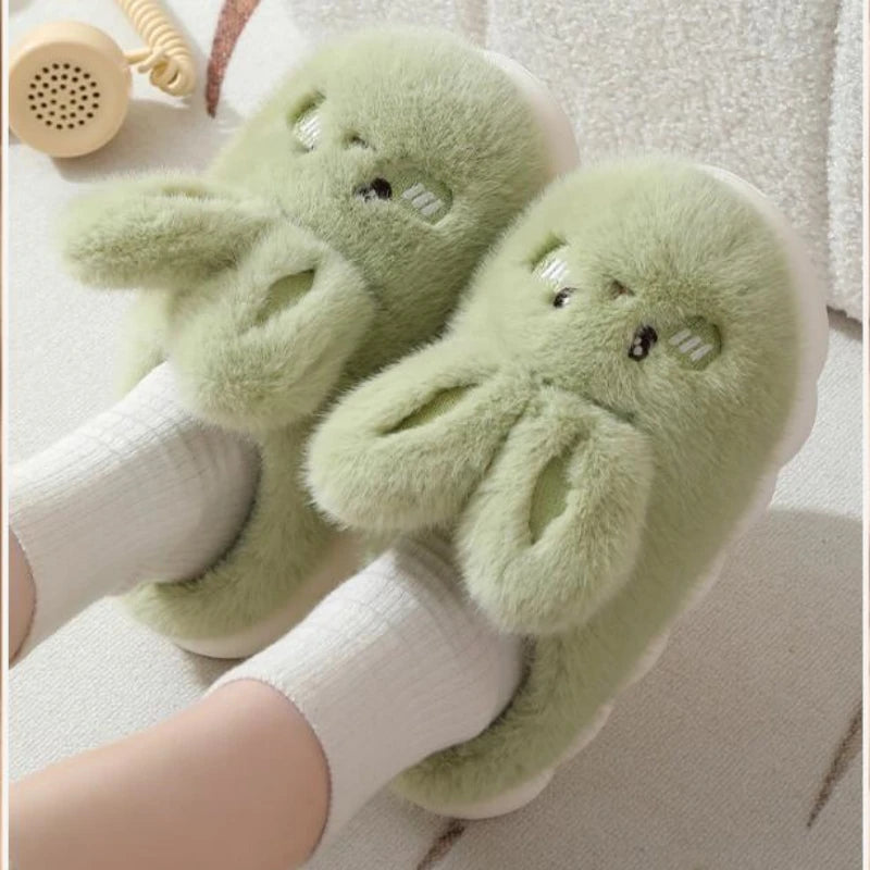Chaussons Femme <br> Oreilles de Lapin en Fourrure