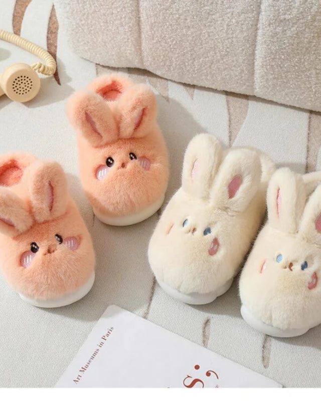Chaussons Femme <br> Oreilles de Lapin en Fourrure