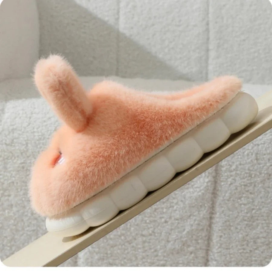 Chaussons Femme <br> Oreilles de Lapin en Fourrure