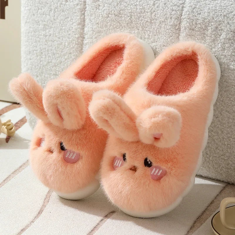 Chaussons Femme <br> Oreilles de Lapin en Fourrure