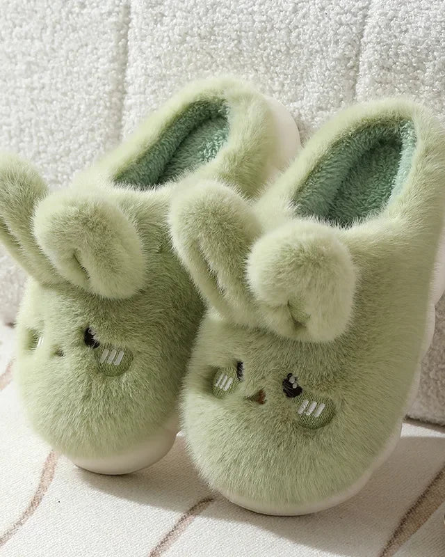 Chaussons Femme <br> Oreilles de Lapin en Fourrure