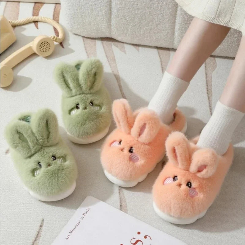 Chaussons Femme <br> Oreilles de Lapin en Fourrure