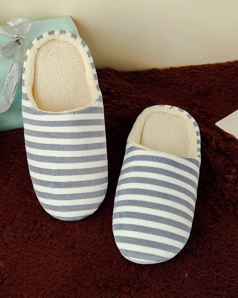 Chaussons Femme | Rayé Bleu / 35-36