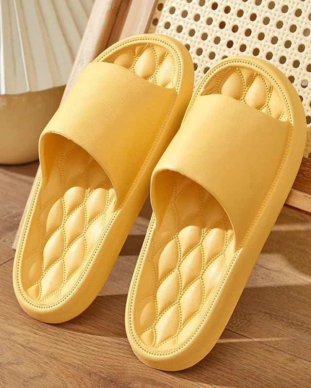 Chaussons Femme | Sandale Matelassé Jaune / 35-36