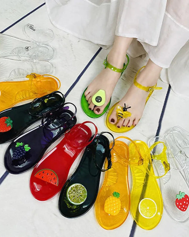 Chaussons Femme <br> Sandales Transparente Été