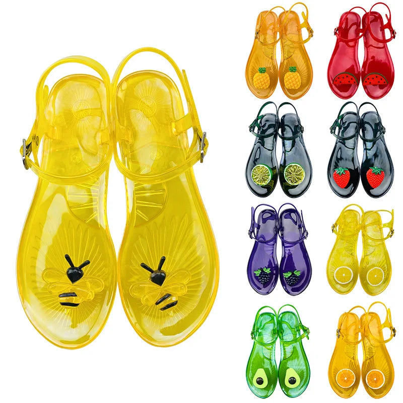 Chaussons Femme <br> Sandales Transparente Été