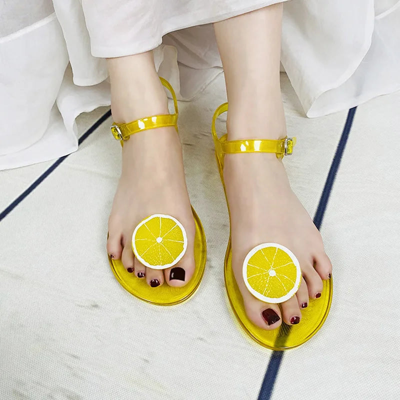 Chaussons Femme <br> Sandales Transparente Été