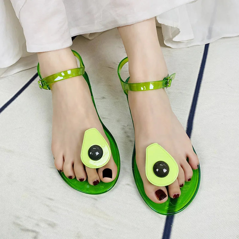 Chaussons Femme <br> Sandales Transparente Été