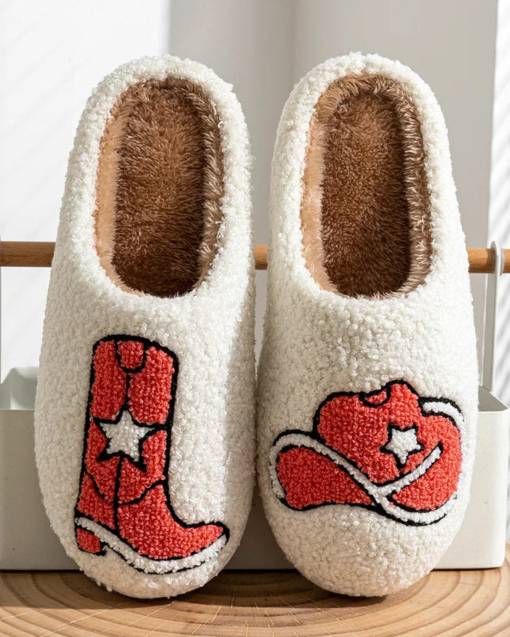 Chaussons Femme <br> Style Cowgirl