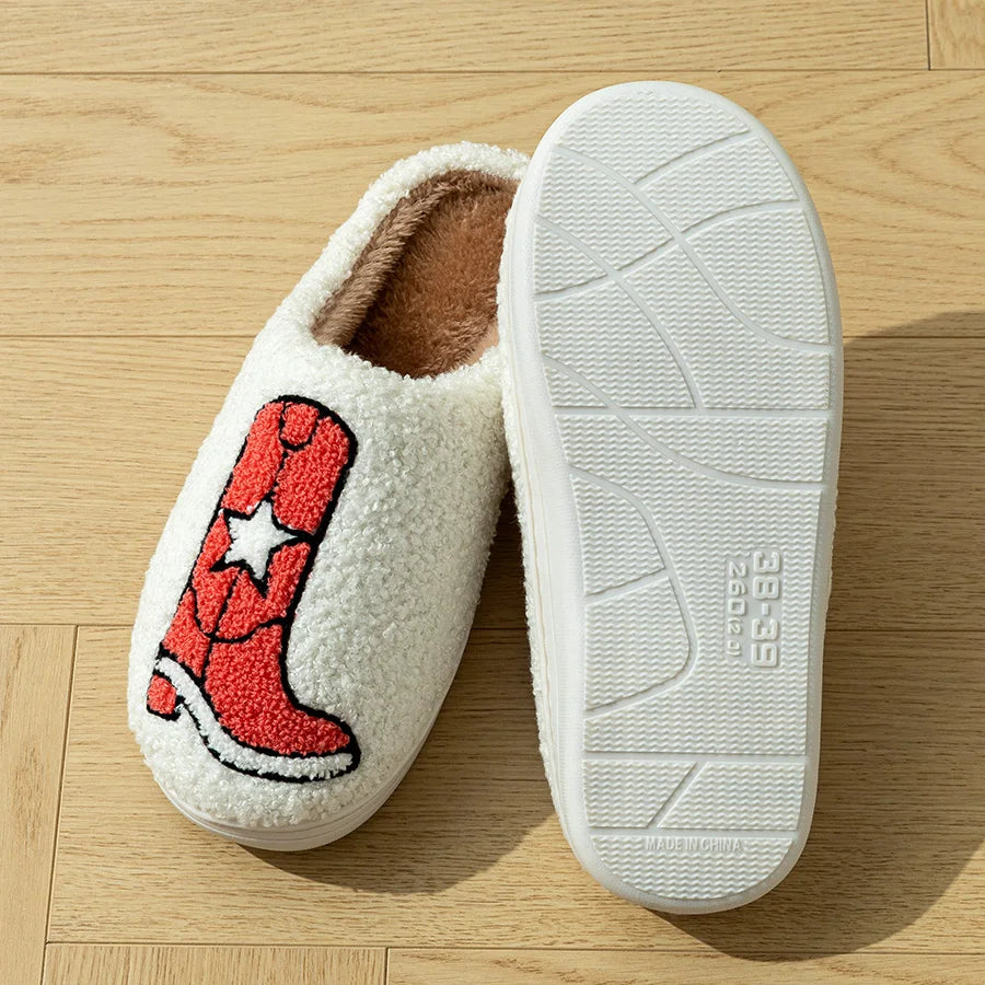 Chaussons Femme <br> Style Cowgirl