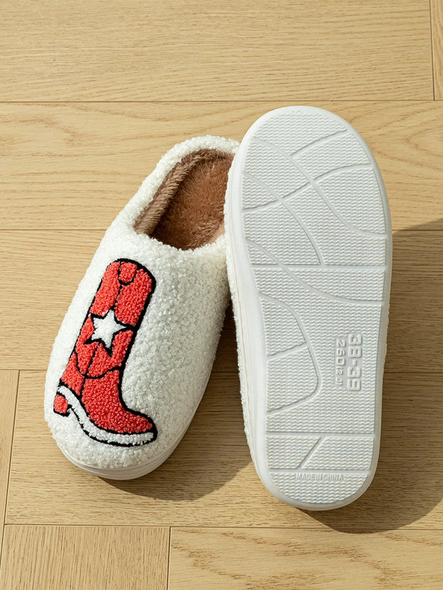 Chaussons Femme <br> Style Cowgirl
