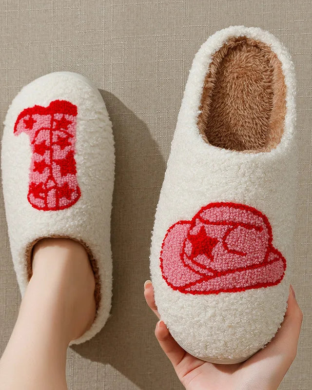 Chaussons Femme <br> Style Cowgirl