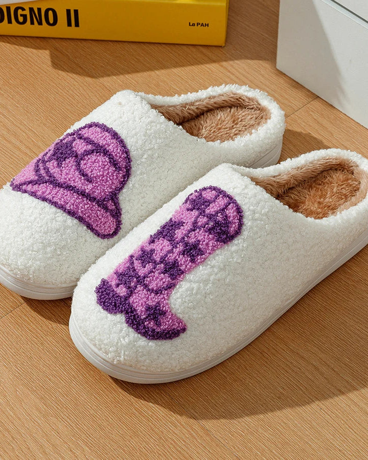 Chaussons Femme <br> Style Cowgirl