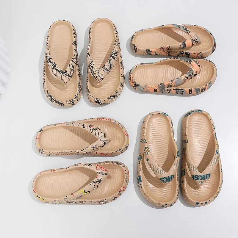 Chaussons Femme <br> Tongs Léopard Confort
