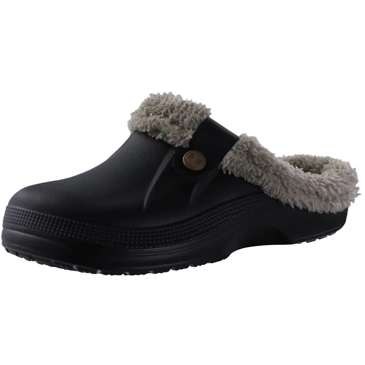 Chaussons Homme | Sabot Fourrés Marron Noir / 44-45