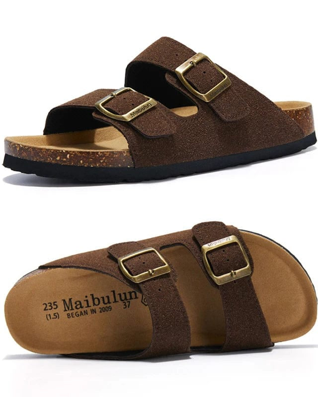 Chaussons Homme | Sandales d'Eté Marron Foncé / 35