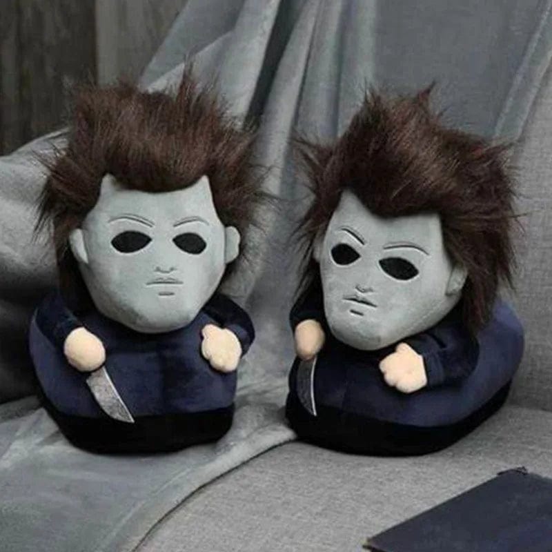 Chaussons Rigolos | Halloween Bleu Foncé-28cm / 1 taille (38-44)