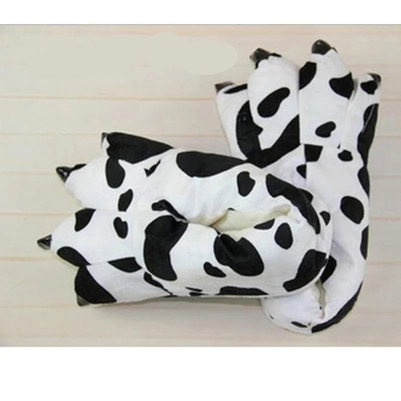 Chaussons Rigolos | Pieds Animaux Vache / Pour Enfants 22cm