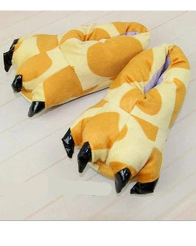 Chaussons Rigolos | Pieds Animaux Giraffe / Pour Enfants 22cm