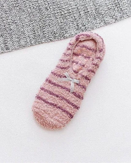 Chaussons Soquette | Femme Violet Rayé / Une Taille